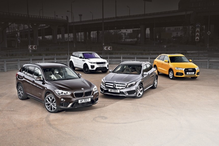 Audi Q3, BMW X1, Mercedes GLA или Range Rover Evoque? Экспертные оценки и женский выбор