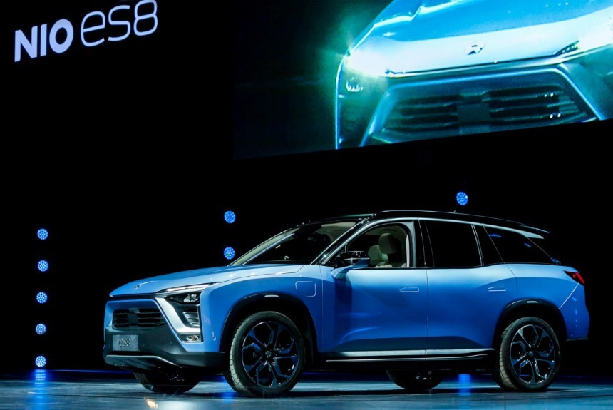 Стартап Nio начал реализацию электрического кроссовера ES8 Стартап Nio начал реализацию электрического кроссовера ES8