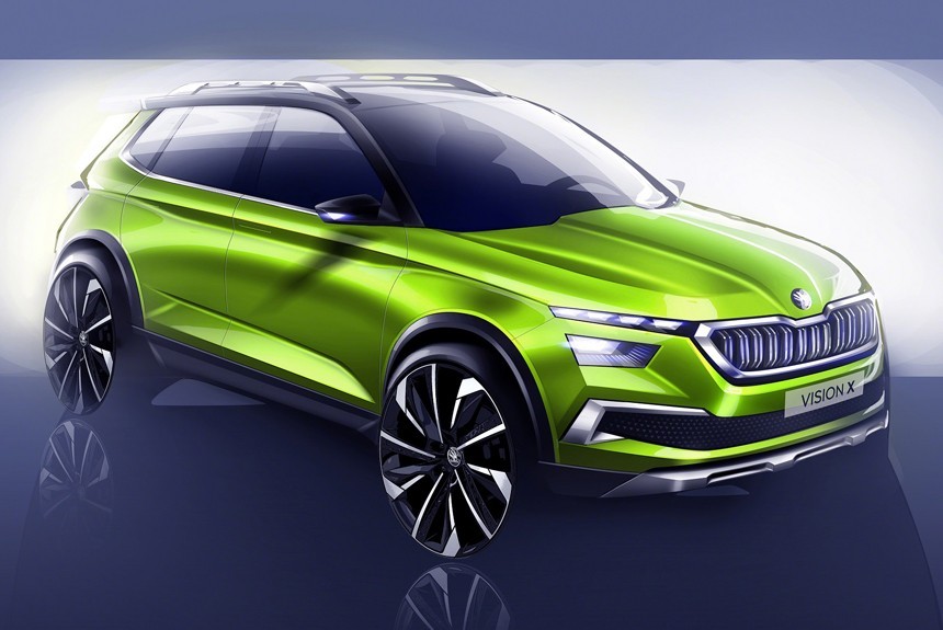 На подходе маленький паркетник Skoda Vision X